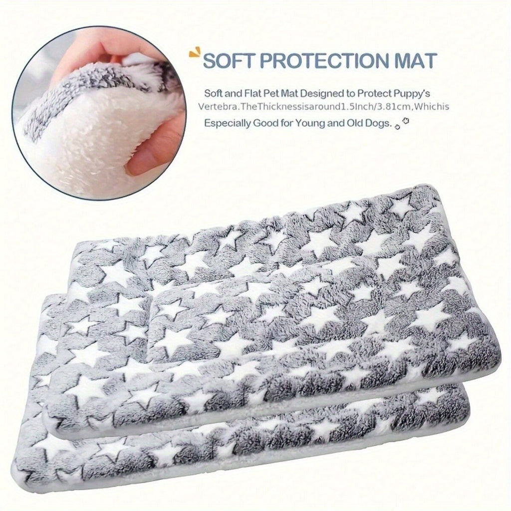 Pet Warm Thickened Mats, Premium Plush Flannel Cushion Indoor Plush Cat Blankets