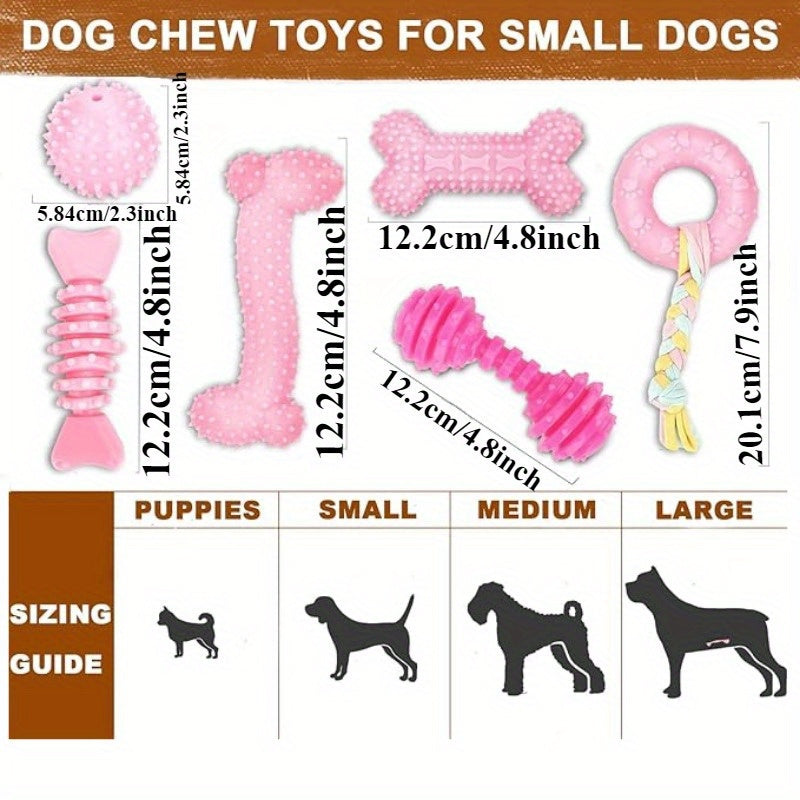 11pcs Upgraded Pet Toy Chew Toy Easy To Clean Interactive Toy Strong Durability Plush Toy Strong Interaction Safe Material Clean Teeth Suitable for Dogs, Cats, Rabbits and Other Pets