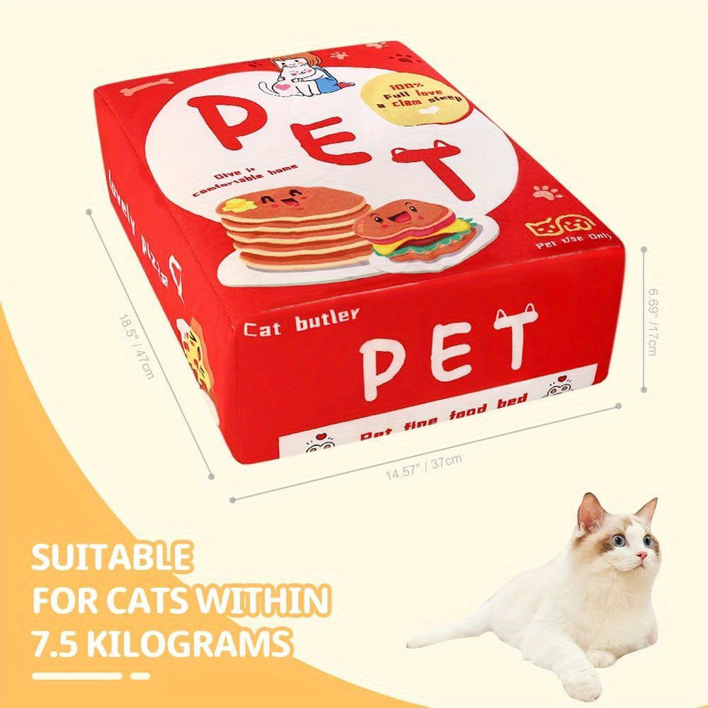 Dog & Cat Bed, Keep Warm and Super Soft Creative Pet Nest for Indoor Cats, Removable Washable Cushion for Small Medium Lar