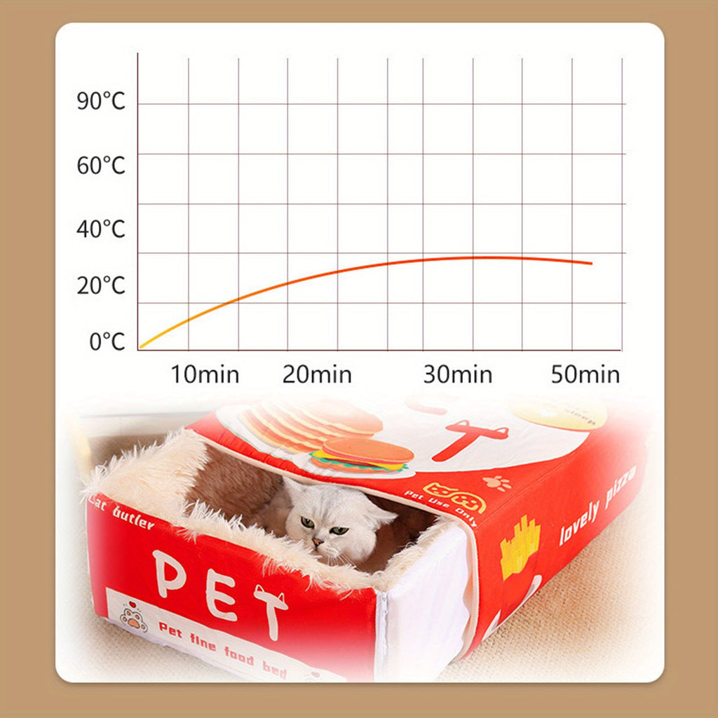 Dog & Cat Bed, Keep Warm and Super Soft Creative Pet Nest for Indoor Cats, Removable Washable Cushion for Small Medium Lar