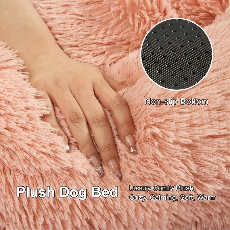 Thickened Plush Bear Paw Pet Bed for Dogs & Cats - Extra Large Dog Bed Cat Cushion Bed, Non-Slip Bottom - Soft Warm Cushion In 5 Sizes - Best Gift for Your Pets