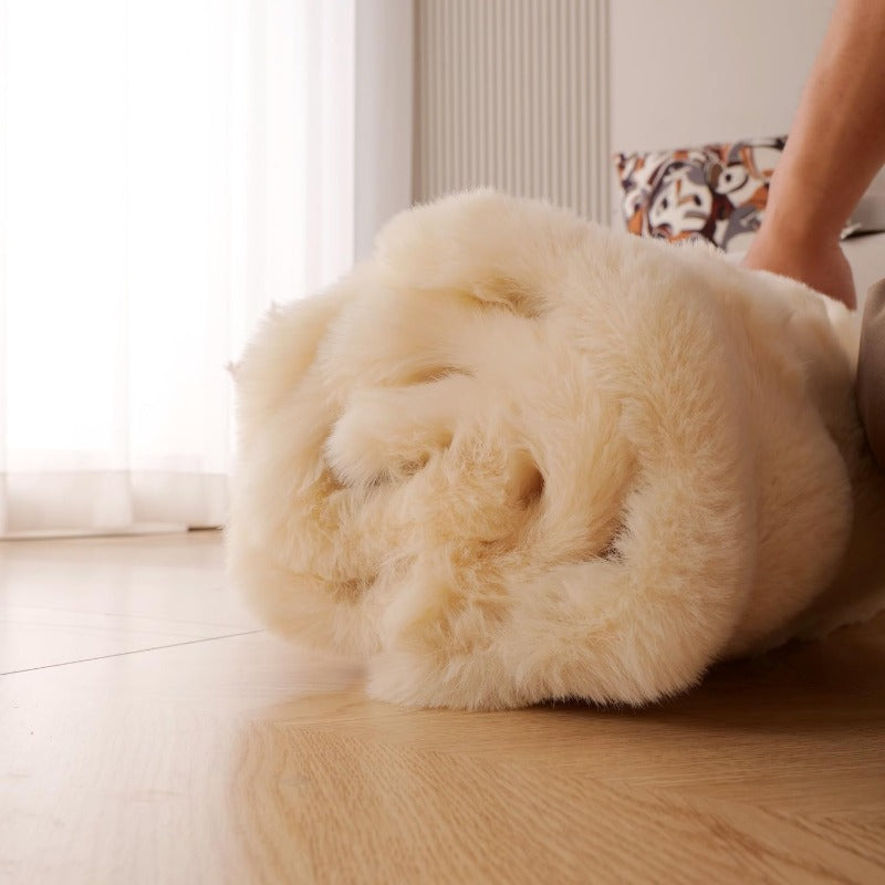 Pet Cushion Pad Faux Fur Dog and Cat kneading Pillow Cozy Bed Insert for Crate Pad Padding for Ca Kennel House Condo 19.7