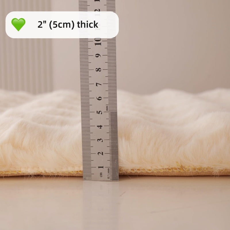 Pet Cushion Pad Faux Fur Dog and Cat kneading Pillow Cozy Bed Insert for Crate Pad Padding for Ca Kennel House Condo 19.7