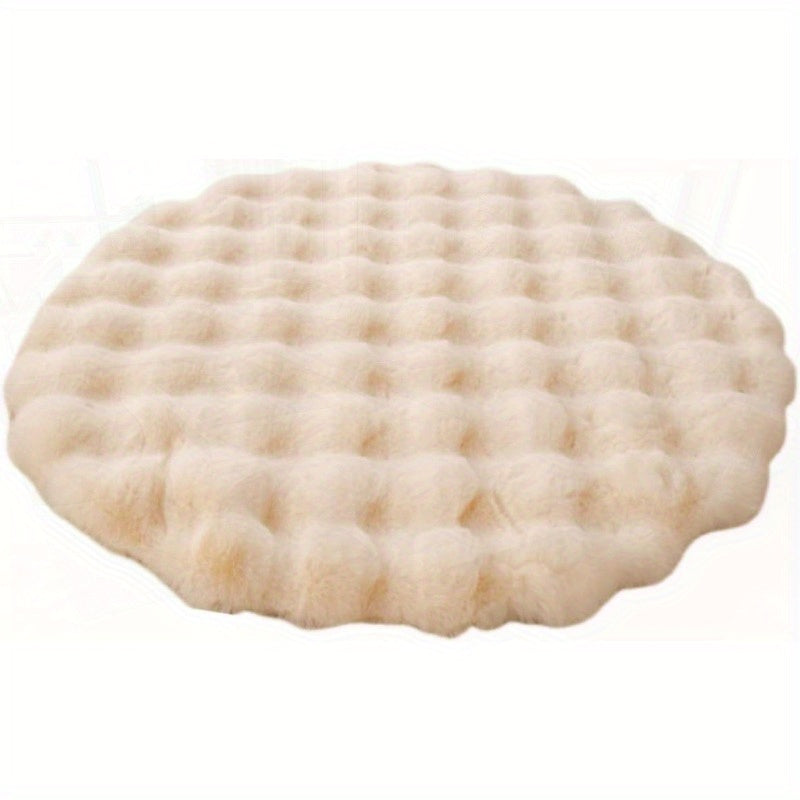 Pet Cushion Pad Faux Fur Dog and Cat kneading Pillow Cozy Bed Insert for Crate Pad Padding for Ca Kennel House Condo 19.7