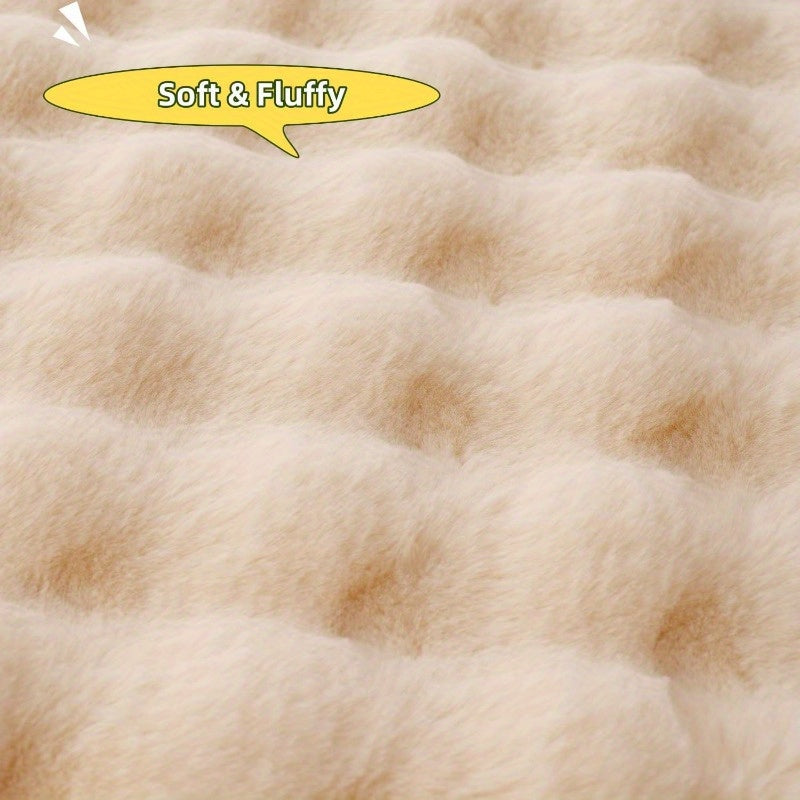 Pet Cushion Pad Faux Fur Dog and Cat kneading Pillow Cozy Bed Insert for Crate Pad Padding for Ca Kennel House Condo 19.7