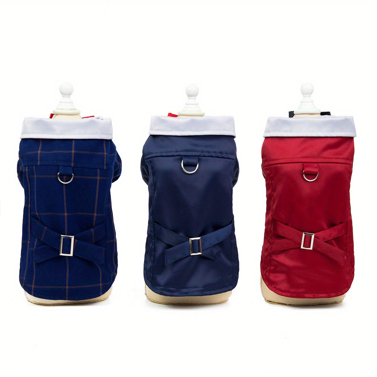 19-Color Pet Clothes for Small Dogs & Cats - -Finish ABS\u002FPolyester Hooded Vest with Snap Closure, Spring\u002FFall\u002FWinter Warmth, Stylish & Durable Outfits for Weddings, Holidays, Photo Shoots